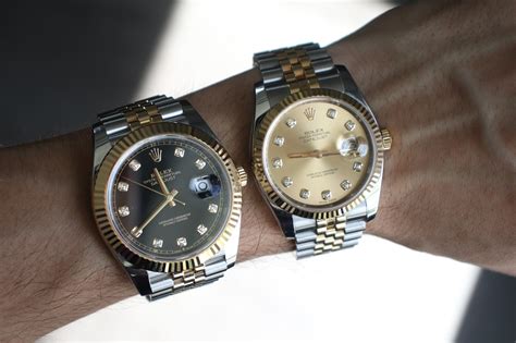 rolex on fat wrist|rolex datejust 36mm vs 41mm.